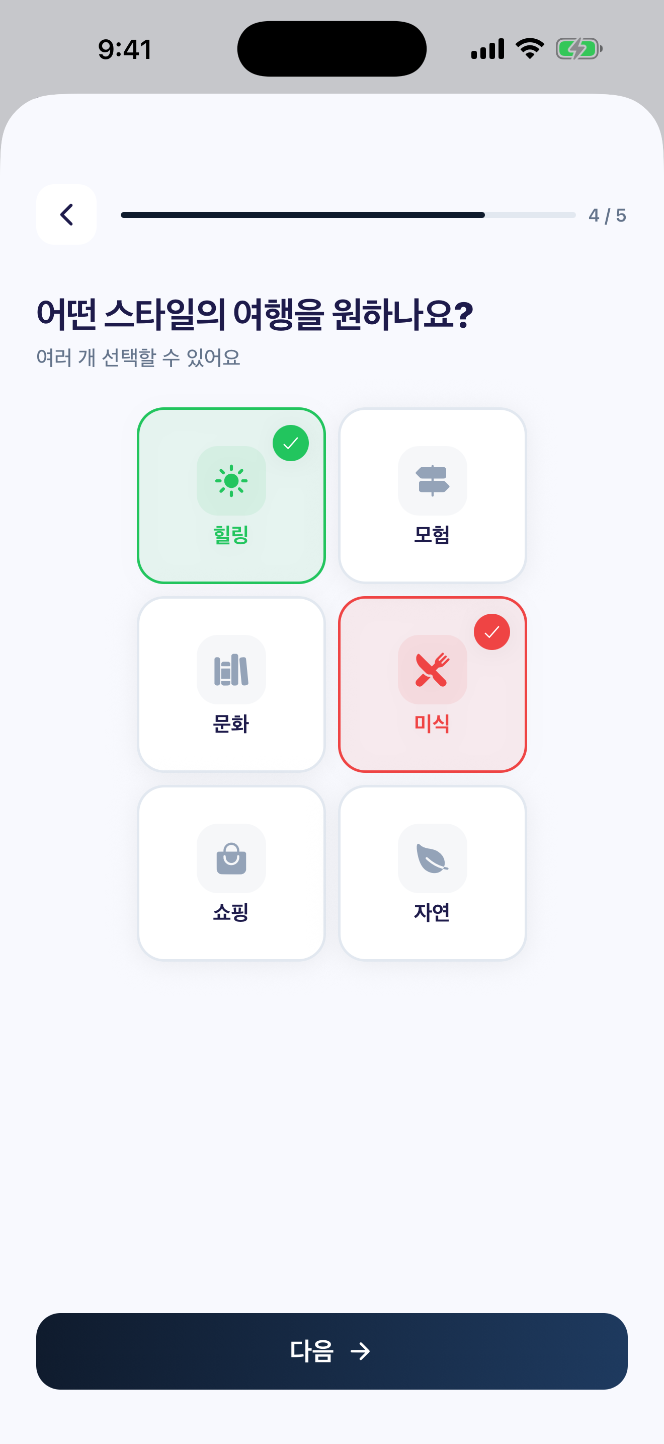 여행 스타일